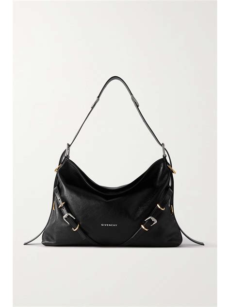 givenchy printed textured-leather shoulder bag|GIVENCHY Voyou medium textured.